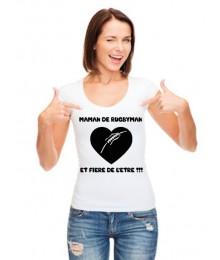 Tee shirt Maman et fière Blanc