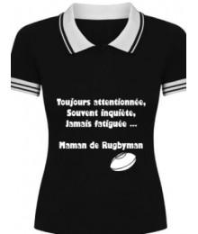 Polo Maman de joueur Noir 