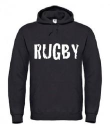 Sweat Rugby Cracked Noir