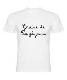 Tee shirt bébé Graine de Rugbyman Blanc