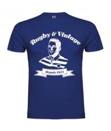 Tee Shirt Rugby & Vintage Buste Bleu Royal