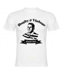 Tee Shirt Rugby & Vintage Buste Blanc