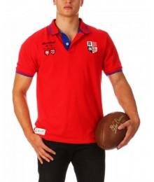 Polo Ruckfield MC " FRANCE ANGLETERRE" Rouge