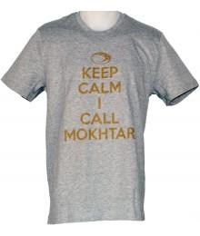 Tee shirt Religion Rugby "keep calm Mokhtar" Gris