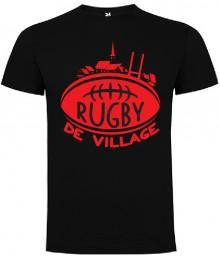 Tee Shirt "Village" LoLRugby Noir/Rouge