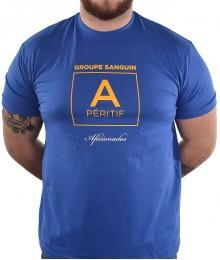 Tee shirt Aficionados "Rhesus" Bleu Royal