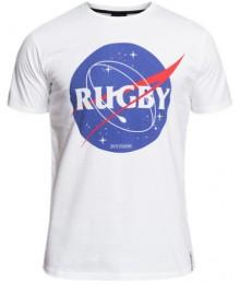 Tee Shirt Rugby Division " SPACE" Blanc