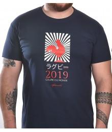 Tee shirt Aficionados "RWC 2019 COQ" Marine