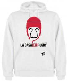 Sweat capuche "casa" blanc