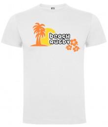 Tee shirt  "Beach" Blanc