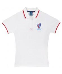 Polo Rugby Femme Logo Coupe Du Monde De Rugby France 2023 Blanc