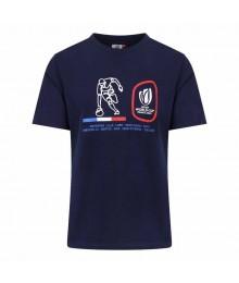T-Shirt Rugby Coupe Du Monde Rugby France 2023 Bleu Marine