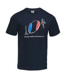 T-Shirt Rugby Player Coupe Du Monde De Rugby France 2023 Bleu