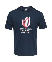 T-Shirt Rugby Logo Rugby World Cup France 2023 Bleu